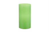 Glas cylinder til lysestage - frosted limegrøn - ø7,0 x 14 cm - 6 stk.